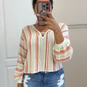 Billabong Pastel Striped Blouse